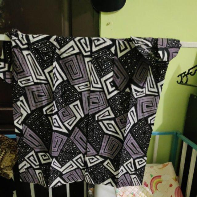 Bswart Batik Hrb026 Kenongo Hem Pendek Anjani Biru Pekalongan M L Xl Batik Pria Murah Modern Grosir