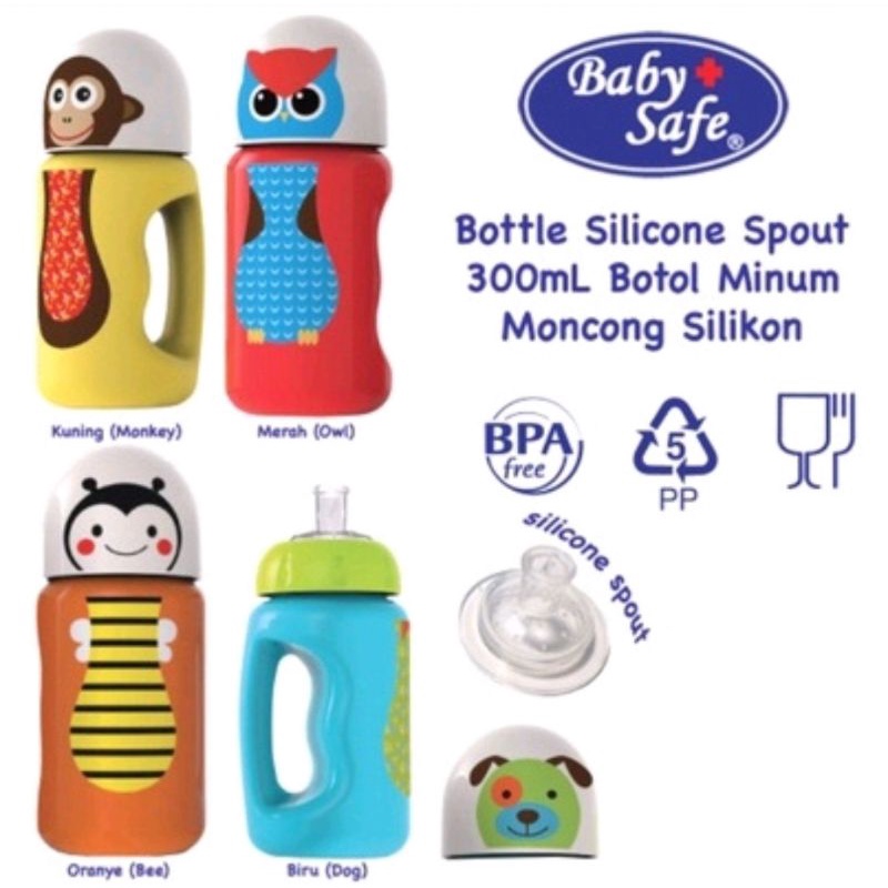 lov me❤ Baby Safe Bottle Silicone Spout 300ml BPA FREE- Sippy cup - Training Cup- bukan dot bayi sk005