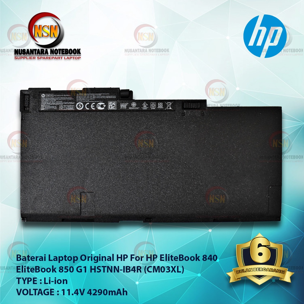 Baterai ORIGINAL HP EliteBook 840 EliteBook 850 G1 HSTNN-IB4R CM03XL