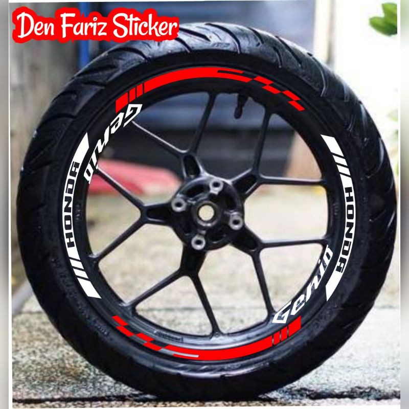 Stiker genio Stiker velg motor Sticker velg motor Stiker motor Stiker motor keren