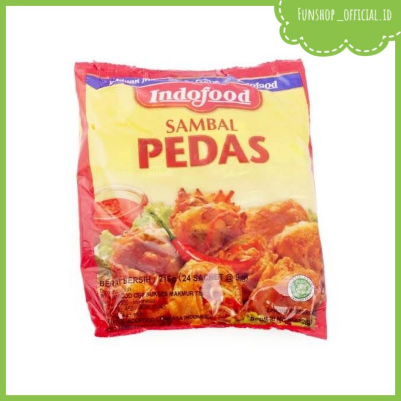 

INDOFOOD SAMBEL PEDAS BAG 24pcs X 9gr
