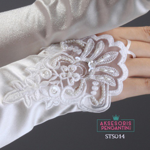 [SIAP KIRIM] SARUNG TANGAN RENDA WEDDING GLOVES AKSESORIS PENGANTIN BRIDAL STS014