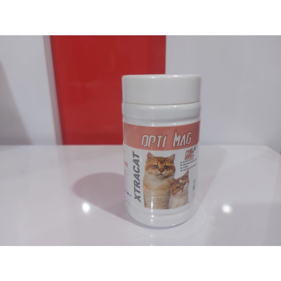 xtracat opti max hi-calcium vitamin kucing dewasa dan kitten optimax