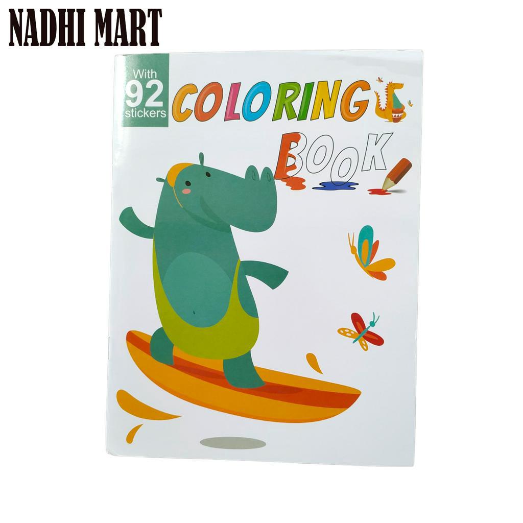 BUKU MEWARNAI DENGAN 92 STICKER / COLORING BOOK WITH 92 STIKER (12/480)