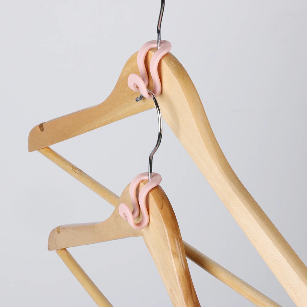 Gantungan Baju Clothes Hanger Pakaian Susun Serbaguna Hemat Tempat Dasi Ikat Pinggang Handuk Jemuran Hook Storage Rack Holder