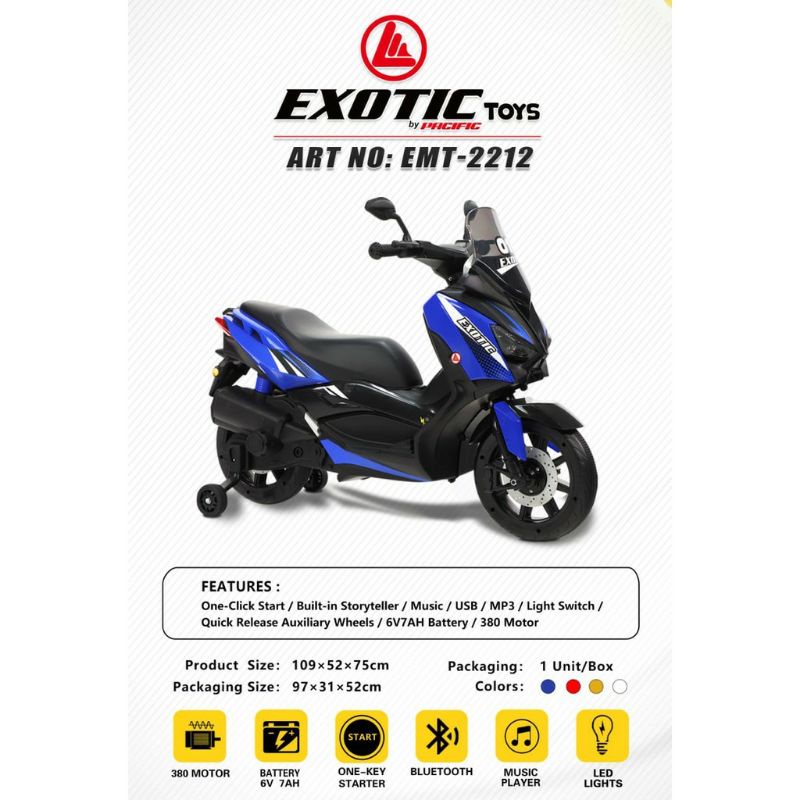 Mainan Anak Motor Aki N Max / S max Exotic by Pacific Toys EMT-2212 Pmb