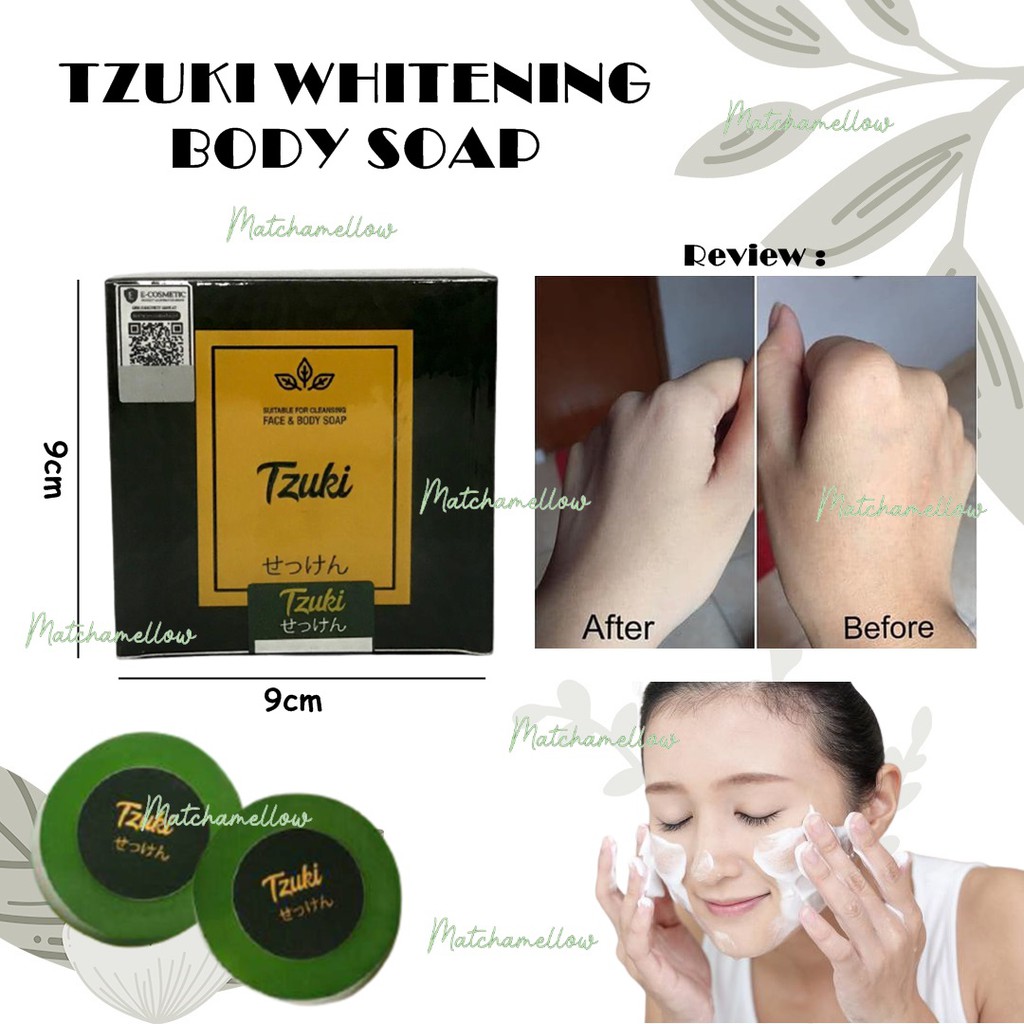 ❄️MATCHA❄️ TZUKI WHTENING SOAP AND CREAM WHITENING ORIGINAL BPOM