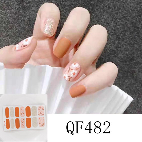 14Pcs/Stiker Kuku Murah / Nail Art Sticker / Nail Art Stiker / Nail Art &amp; Sticker QF Series