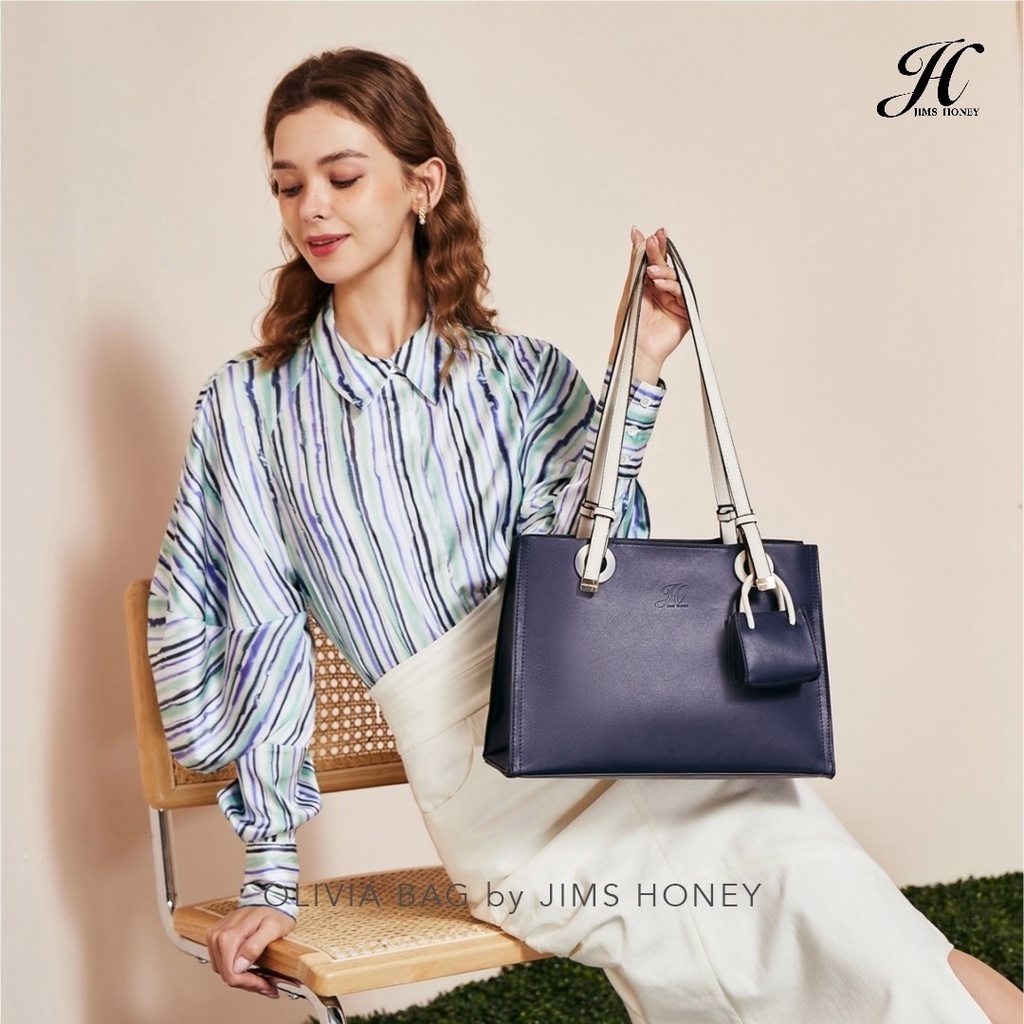 Jimshoney Olivia Bag - Tas Tote Bag Wanita Shoulder Bag & Handbag Jims Honey Original JH Terbaru 202