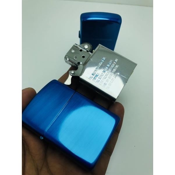 Korek Zippo Croum Blue Ice Korek Api Unik Dan Antik