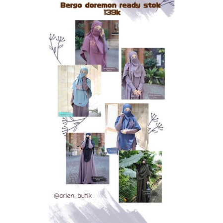 Bergo doremon By Hijabisme