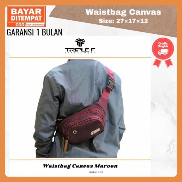 WAISTBAG COWOK KEREN KECIL COACH TAS PRIA SELEMPANG WAIST BAG BAHU COWO LAKI OUTDOOR HIKING CAMPING
