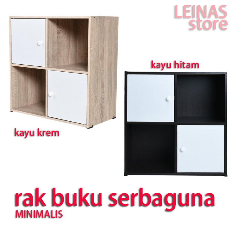 Rak Buku RAK SERBAGUNA rak Pajangan Serbaguna LEMARI rak 4 kotak