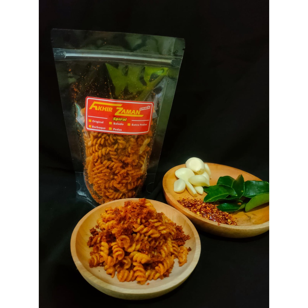 

Spiral Pedas / Sprial Kering / Cemilan Spiral - 120 gr