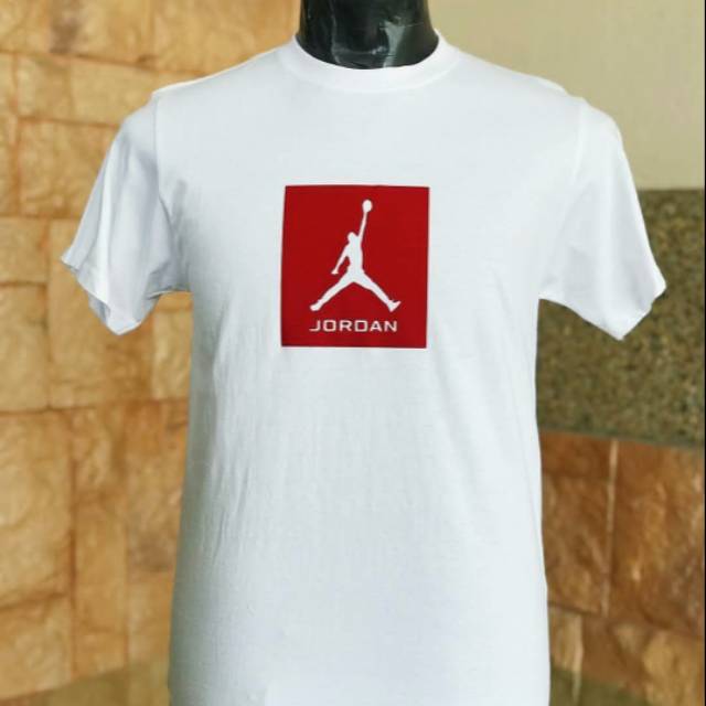 Tshirt baju kaos air jordan basket ball putih terbaru olahraga terlaris