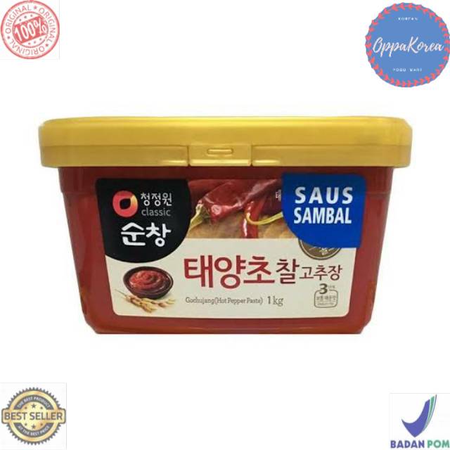 

Daesang sunchang gochujang (pasta cabai korea) 1 Kg ..