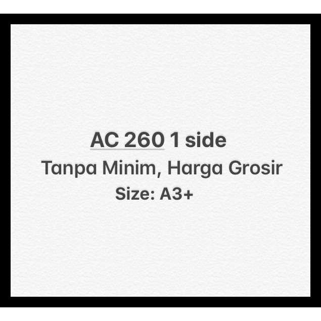 

Bayar Ditempat Print Art Carton 260gsm satu sisi full color ORIGINAL