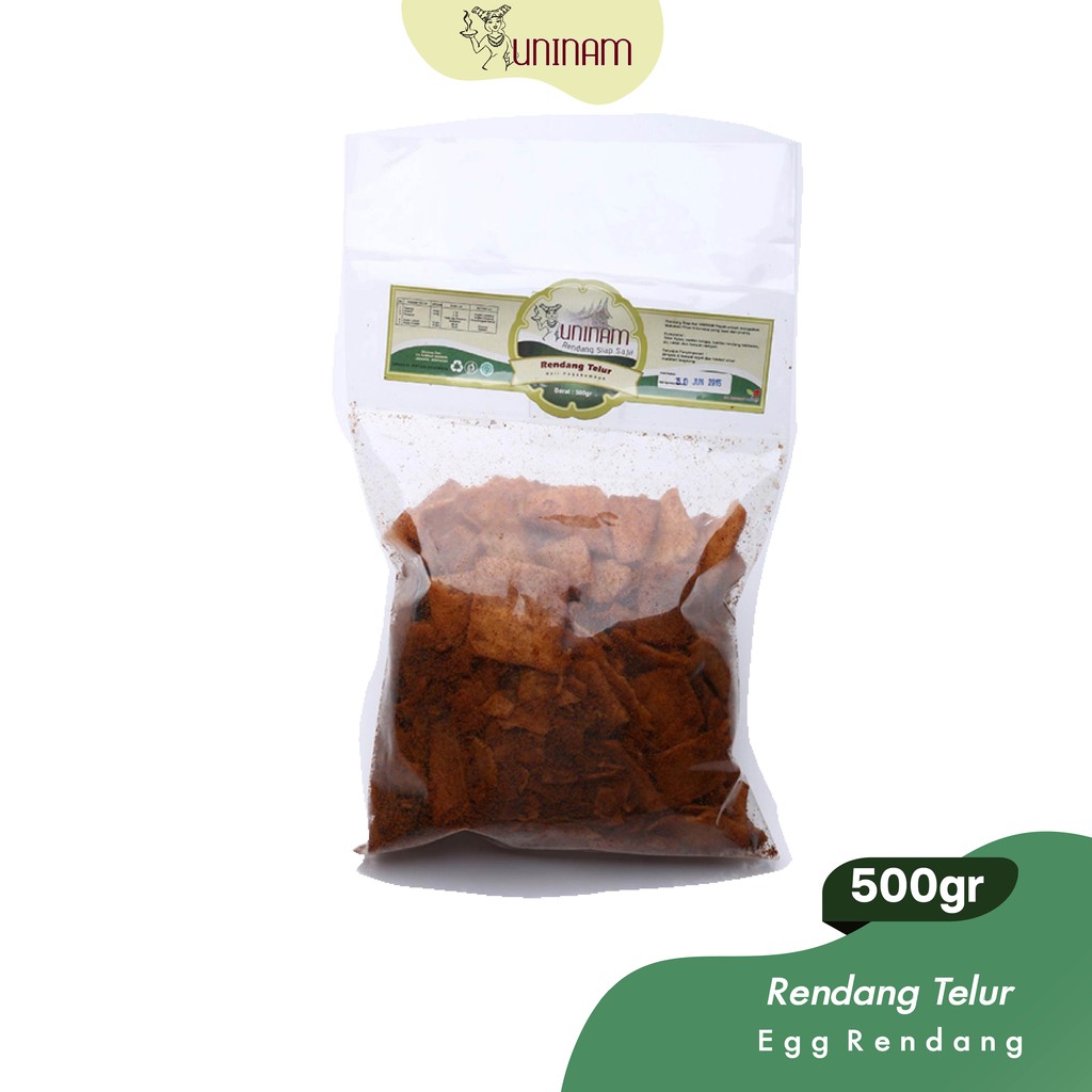 

UniNam Rendang Telur 500gr / Keripik Rendang Padang Makanan Kemasan Kripik Makanan Cepat Saji Food