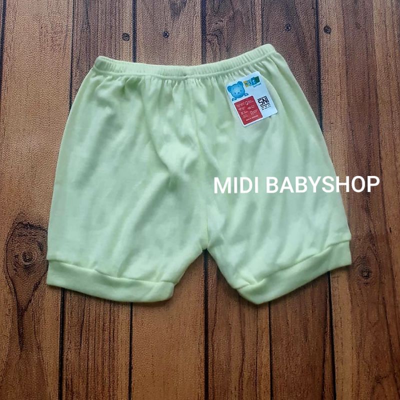 12 pcs Celana Pendek Bayi Jumbo Polos Tebal Nita Baby SNI 6-18 Bulan