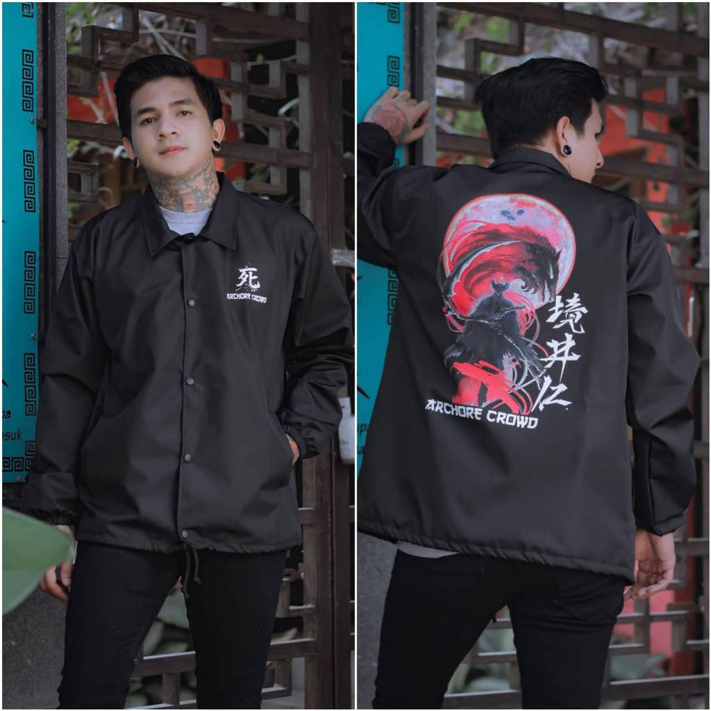 JAKET PRIA - JAKET COACH SALVIO HEXIA - JAKET WINDBREAKER - JAKET PARASUT-Shinigami