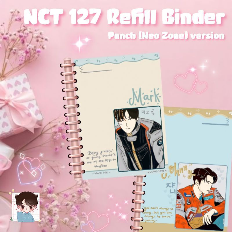 

Mariaarts - Refill Binder NCT 127 punch journal kit buku jurnal agenda notebook binder cover