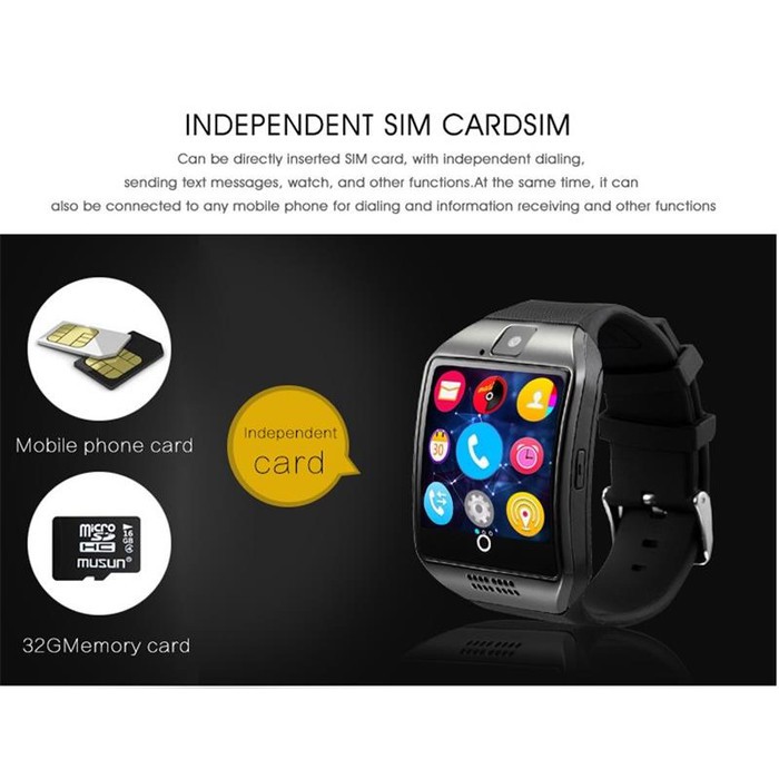 JAM TANGAN BLUETOOTH CAMERA / SMARTWATCH Q18 BLUETOOTH / SMART WATCH DZ09