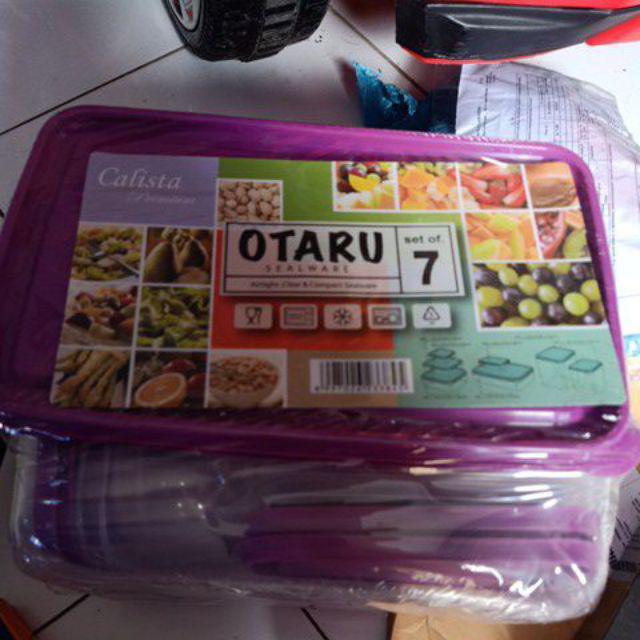 Set Wadah Plastik Untuk Penyimpanan Calista Otaru 14 Pcs
