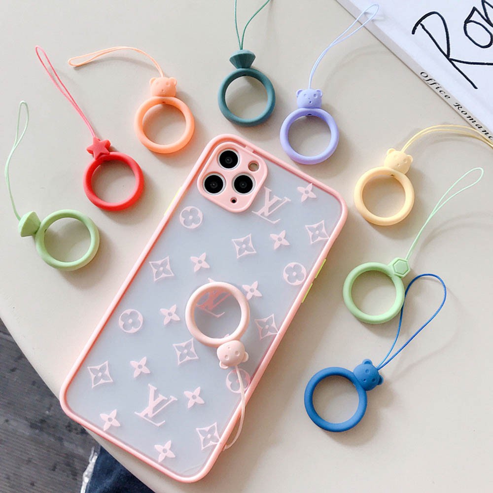 【COD Tangding】1pcs Cute Lanyard Silicone Wrist Straps Cute Cartoon Silicone Phone Lanyard Rope Wrist Strap Accessories