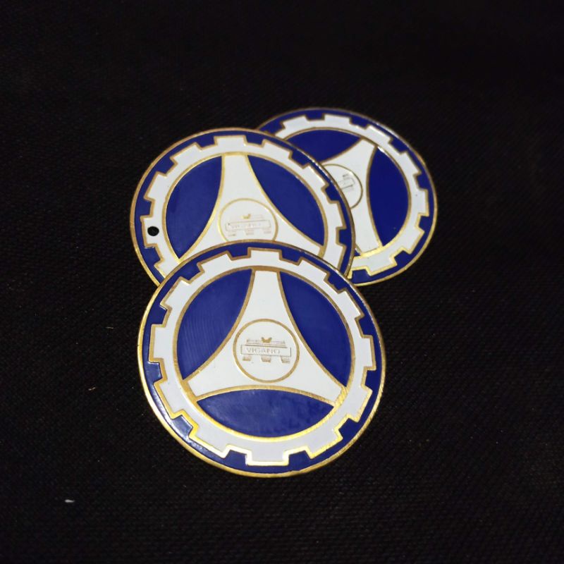 Emblem Emblim Wildop Fork Vespa Vigano Blue