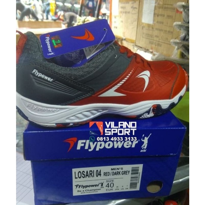 Sepatu Badminton Flypower Losari 4 Red