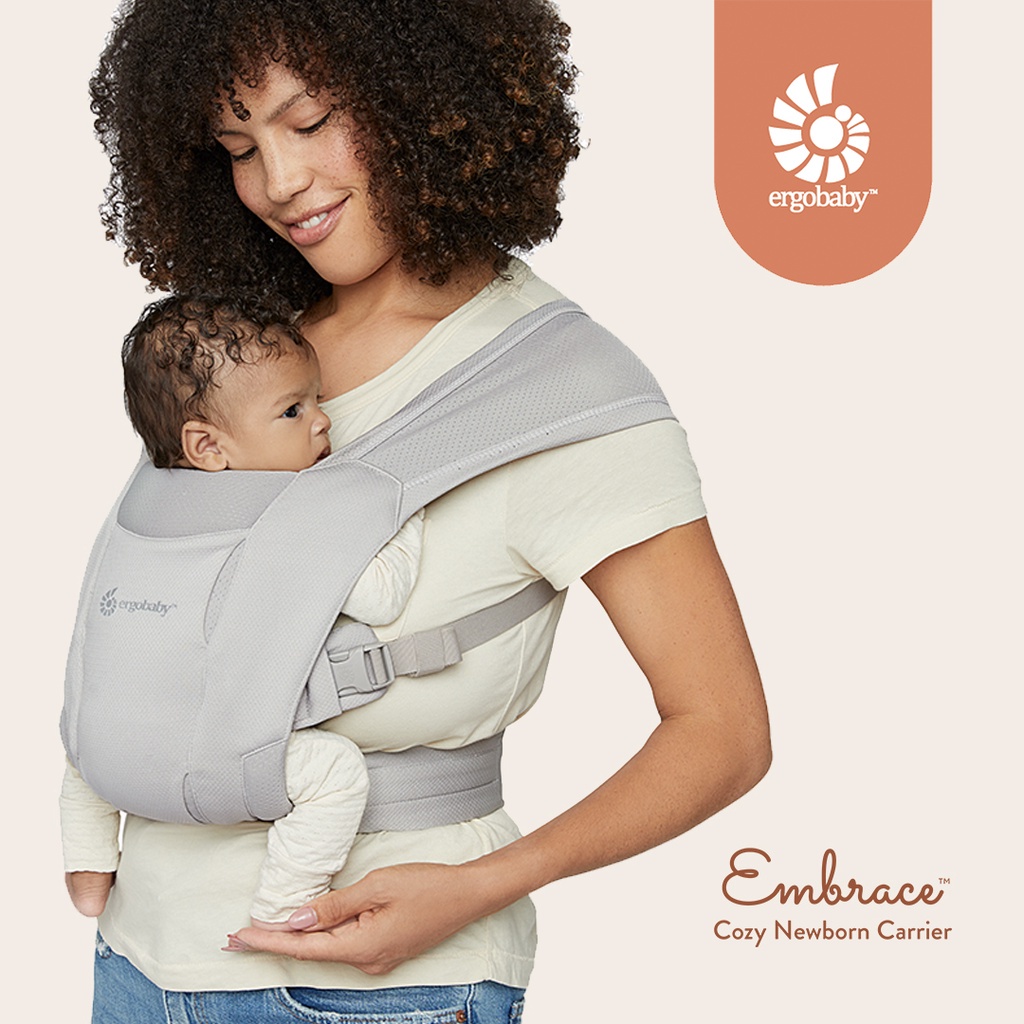 Ergobaby Embrace Newborn Carrier – Soft Air Mesh / Ergo Baby Gendongan Anak Bayi Kain Cukin Breathable