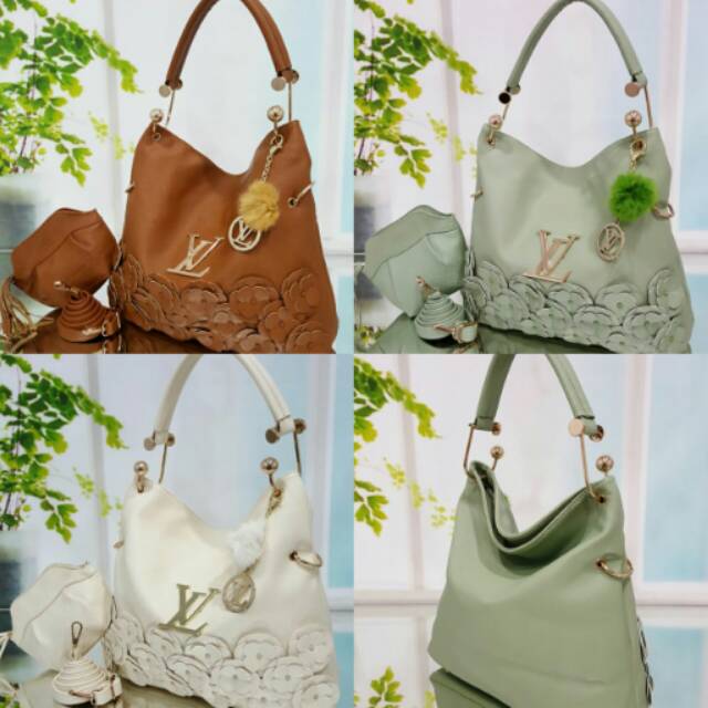 (H) Big Promoooo LV Hobo Flower