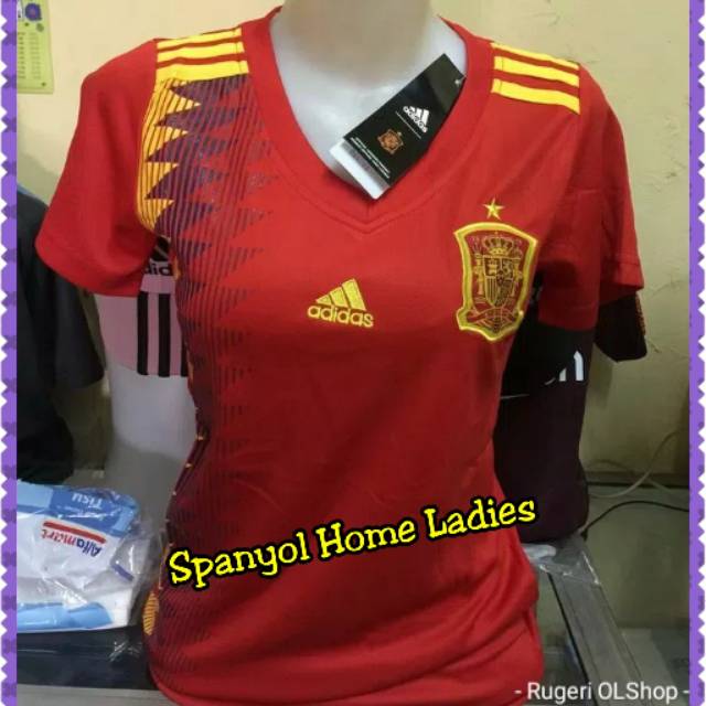 JERSEY SPANYOL HOME LADIES WORLD CUP PIALA DUNIA 2018