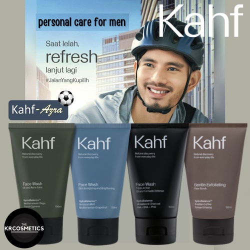 Kahf Face Wash 100 ml Oil and Acne care Skin Energizing and Brightening sabun wajah pria