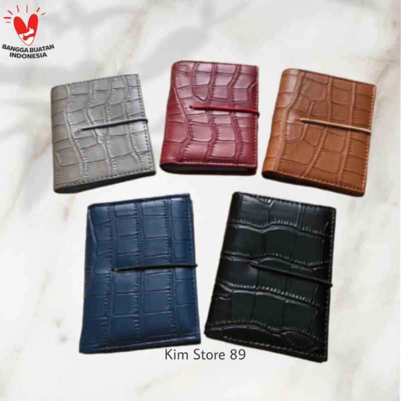 Dompet Kartu Card Holder Pria Wanita Karet Croco