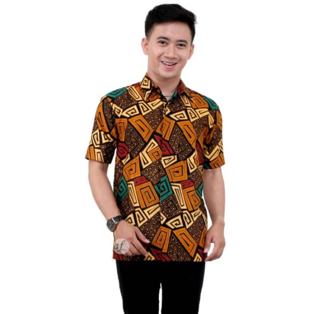 NEW ARRIVAL DISTRO BATIK PRIA BORDIR SOGAN HRB026 BATIKAF NOTOARTO BATIK IPNU-IPPNU HEM PRIA Bel-4