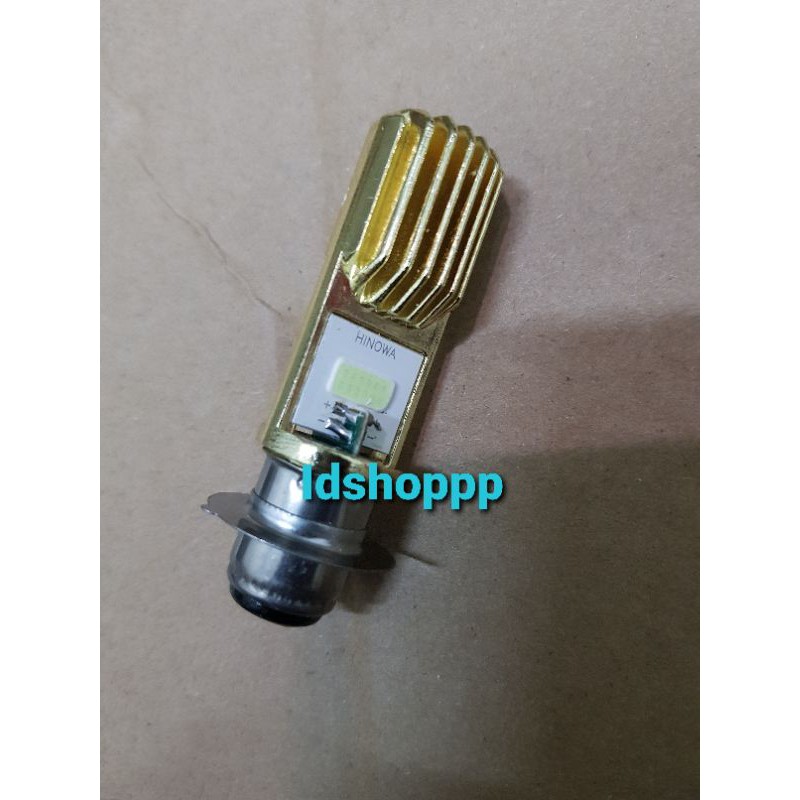 LAMPU UTAMA LED ICE BLUE H6 HIGH LOW JAUH DEKAT AC DC LAMPU DEPAN UNTUK BEBEK