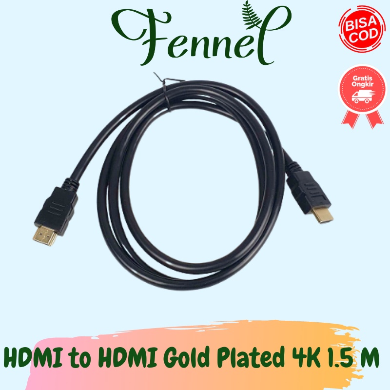 Kabel HDMI to HDMI High Speed OD7.3mm Gold Plated 4K 1.5 Meter HD101