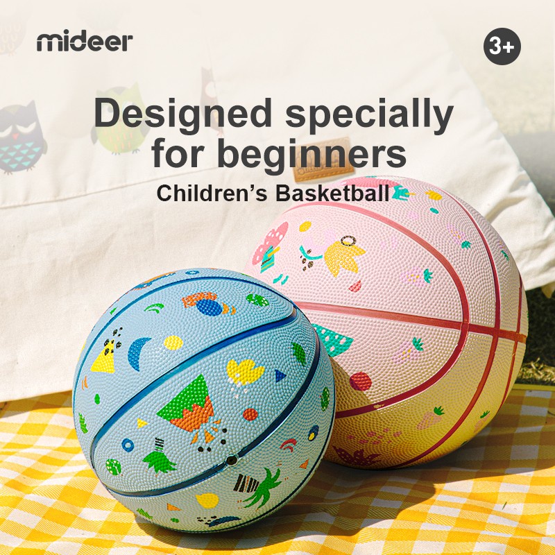 Mideer Basketball Size 3 5 Mainan Bola Basket Ball Indoor Outdoor Anak Anak Kids Laki Laki Perempuan