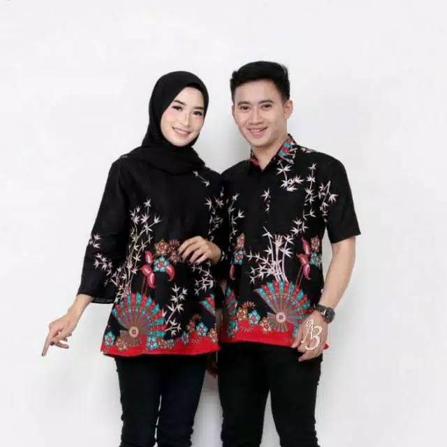 Maura Couple - Sania Ruffle Batik Couple Ori Ndoro Jowi Garansi Termurah Shopee -  BATIK MODERN SOLO-2