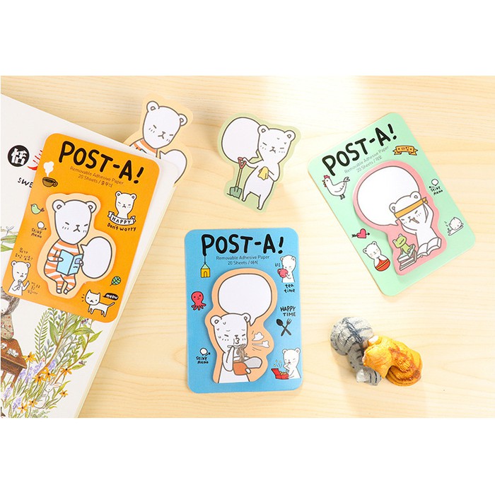 

TUPAI Memo tulis, memo kecil, Memo pad, Stick it, tempelan memo KOREA