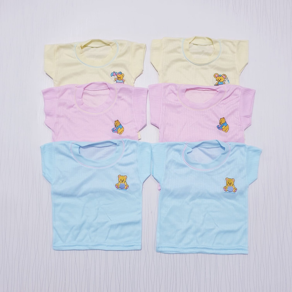 COD 6 Pcs (Setengah Lusin) Conoco Kaos Oblong Bayi Untuk Harian 0-12 Bulan Baju Baby Gracia