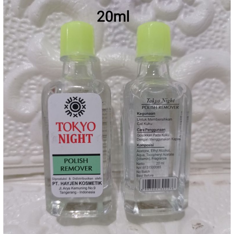 Aseton tokyo night pembersih sisa kutek atau cat kuku