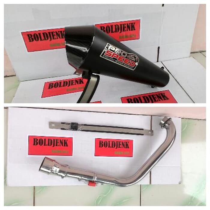 Knalpot PROSPEED black UNDERBELLY/kolong fullsystem R15/Xabre dll