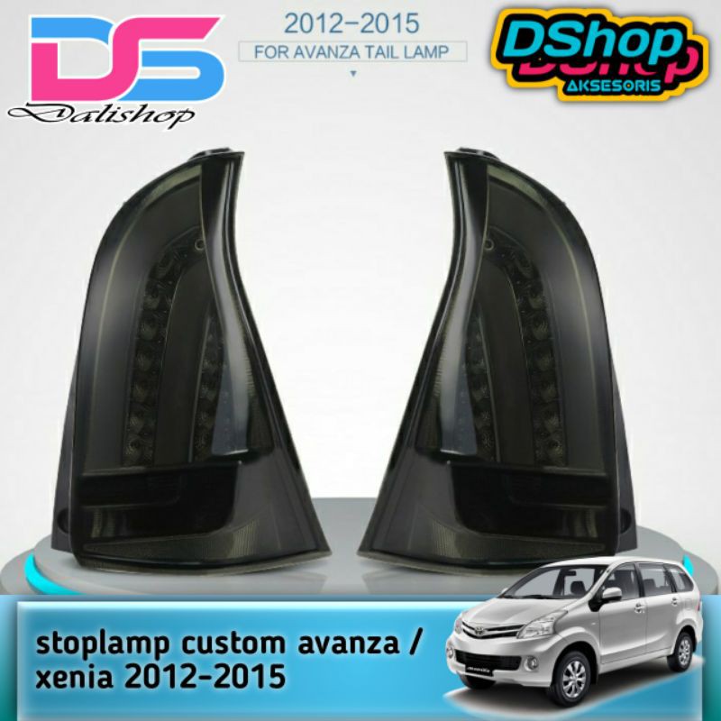 Stoplamp LED All New Avanza Xenia White Black 2012-2015