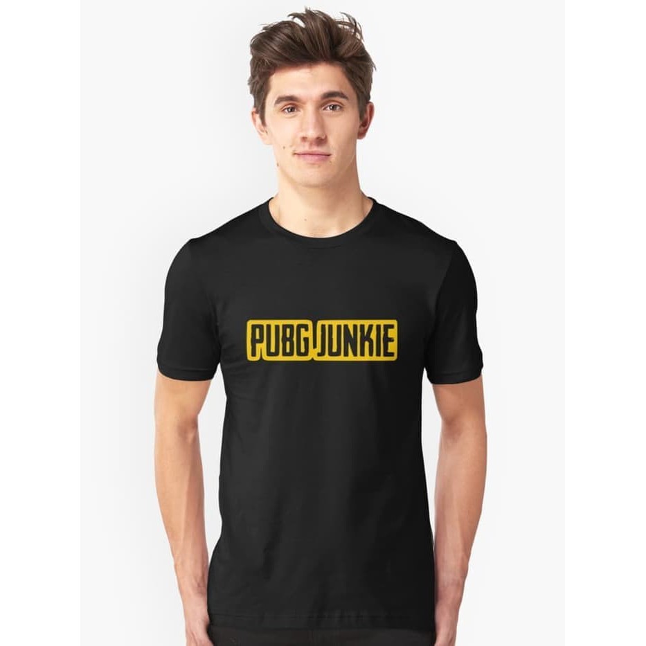 KAOS PUBG JUNKIE BAJU TSHIRT CHICKEN DINNER BOOYAH