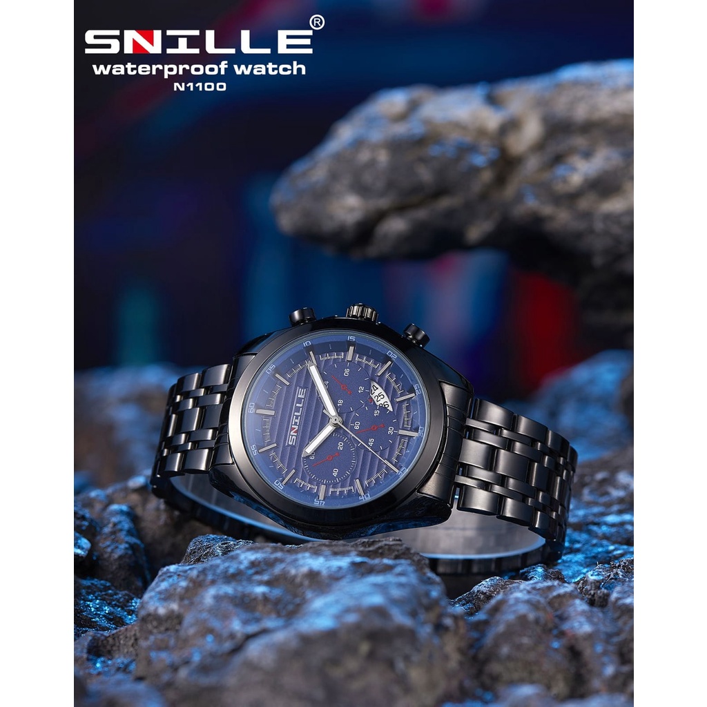 JAM TANGAN PRIA SNILLE WATCH ORIGINAL ION PLATED STAINLESS STELL/ JAM TANGAN PRIA SNILLE TYPE N1100