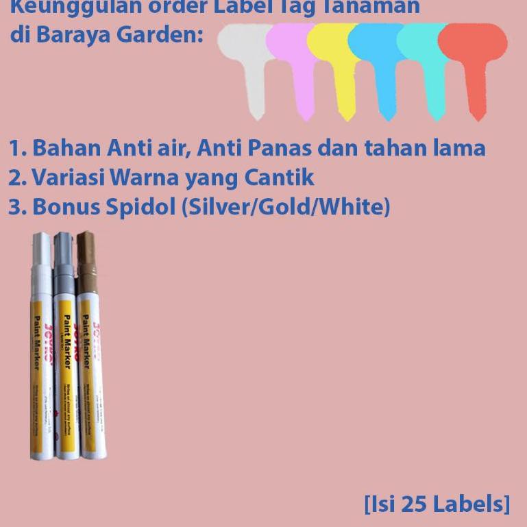 

Label Name Tag Tanaman Bonus Spidol Silver/Gold/White (KODE 4880)
