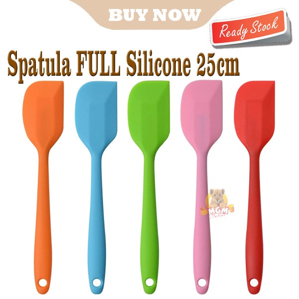 Spatula FULL silikon 25cm Silicone Spatula warna 10inch Tahan Panas