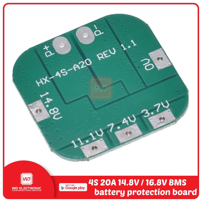 BMS 4S 20A Battery 18650 bms protection